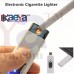 OkaeYa Electronic USB Windproof Rechargeable Cigarette Lighter (Black/White)